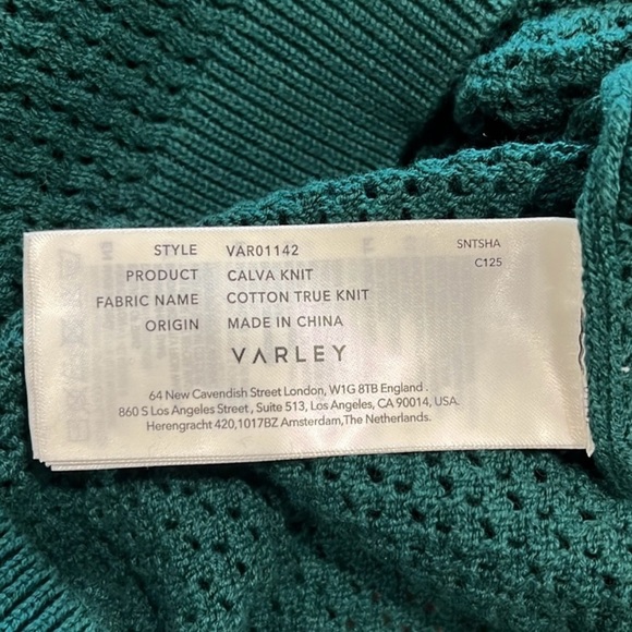 NOT FOR  SALE NWOT Varley Calva Knit Sweater in Forest Size M - Picture 6 of 7